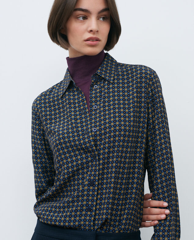 Camisa estampada Cravate green