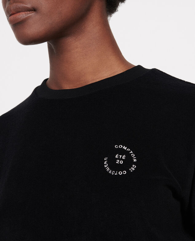 Camiseta de algodón Black beauty