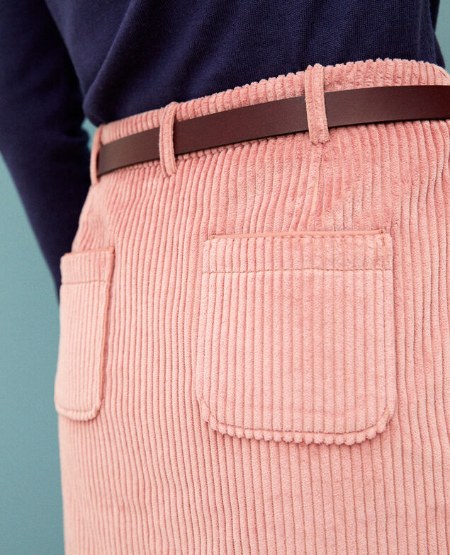 Falda de pana gruesa Old rose