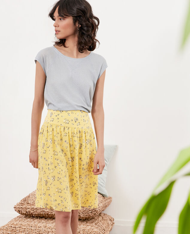 Falda longitud midi Lillybell lemon