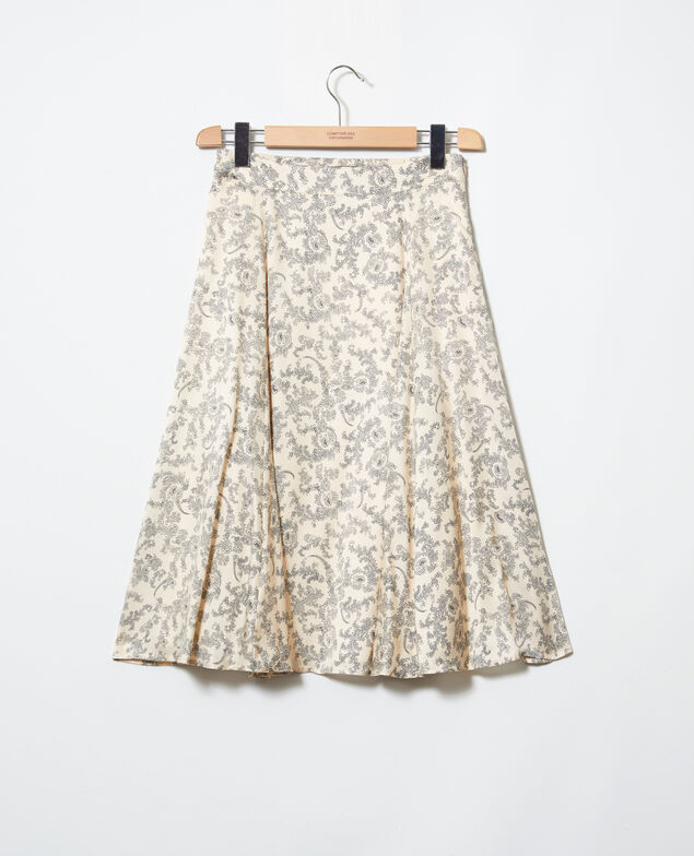  Falda estampada Bandana light beige