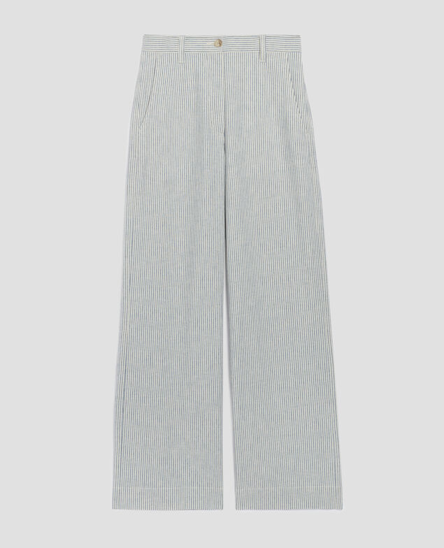 BLANDINE - Pantalón recto H611 blue mini st