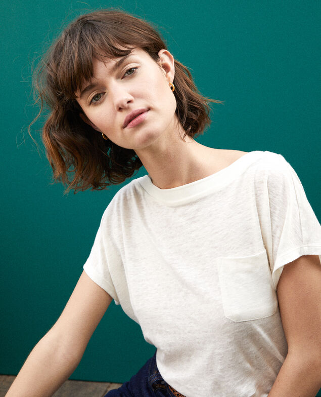 Camiseta con bolsillo Blanco