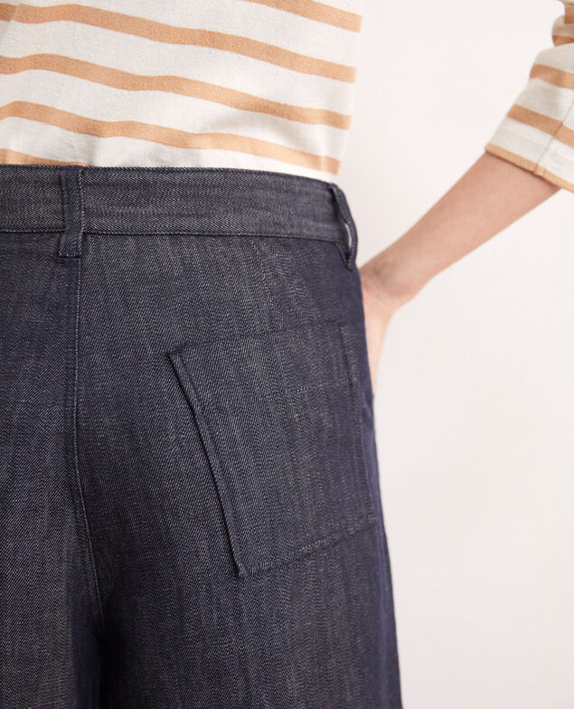 Pantalón con lino Indigo