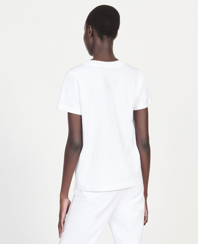  Camiseta de algodón Léon Optical white