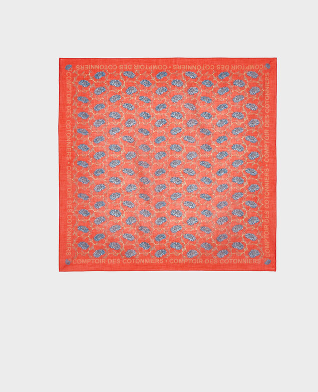 Bandana de algodón estampado Pureed pumpkin