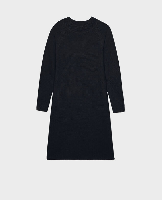 Vestido jersey 3D evasé de cachemir Night sky