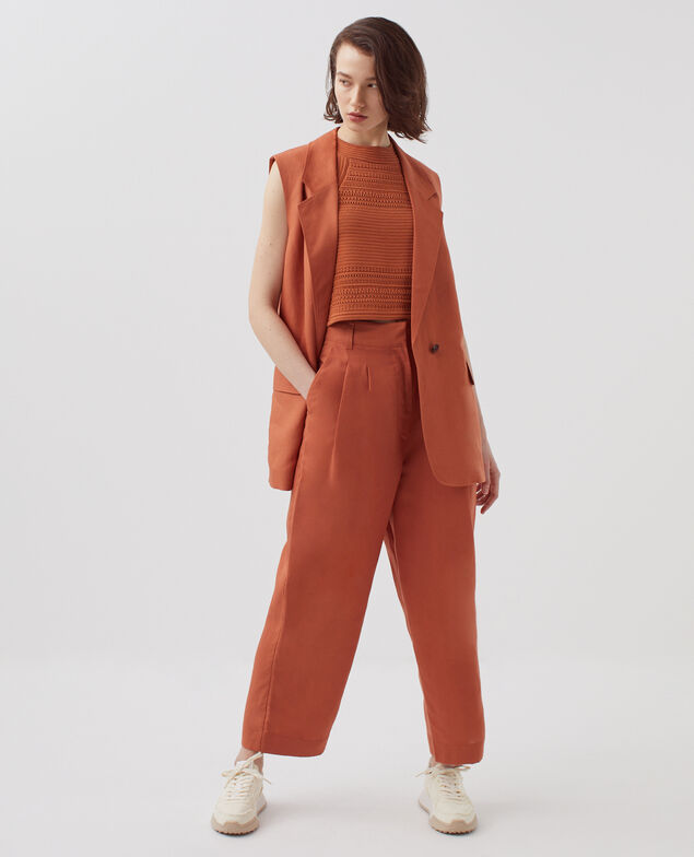 PEGGY - Pantalón carrot H350 amber brown