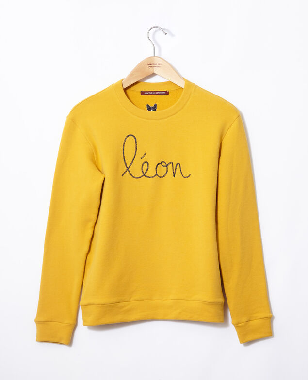 Sudadera con bordado Léon Golden spice/peacoat