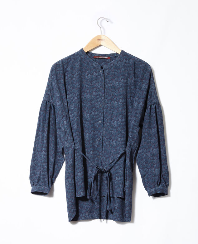 Blusa de corte amplio Azul