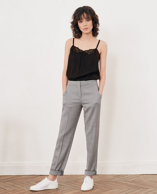 Pantalón de jacquard pata de gallo Pied de poule