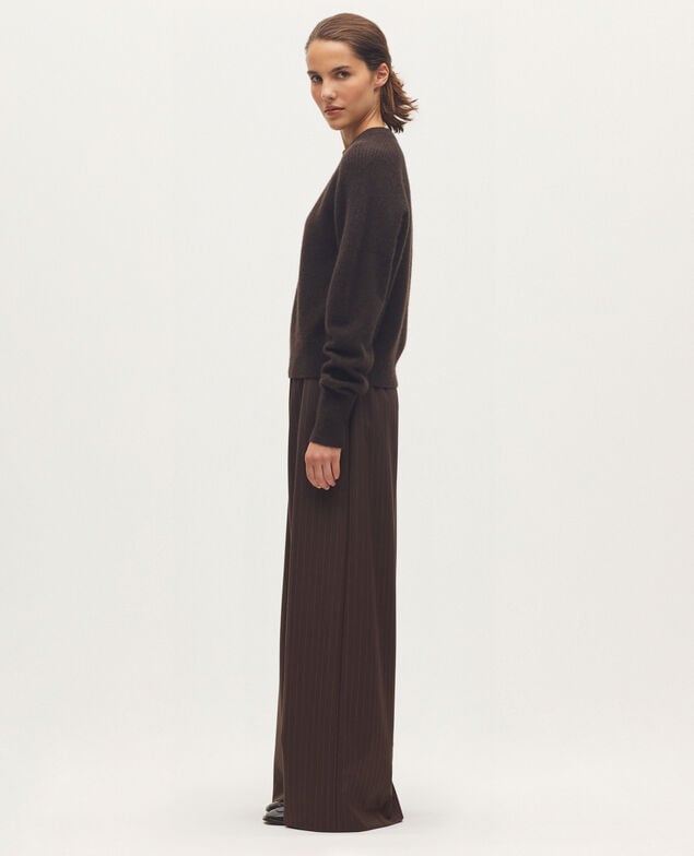Jersey de cachemir K390 taupe brown
