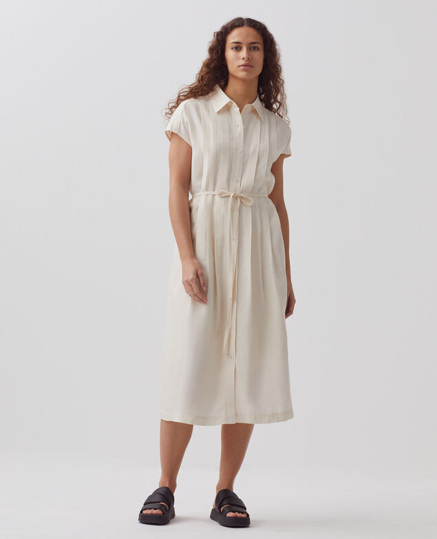 Vestido camisero H011 eggnog