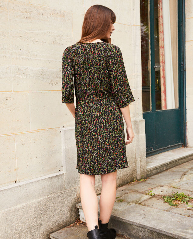 Vestido estampado Daphne noir