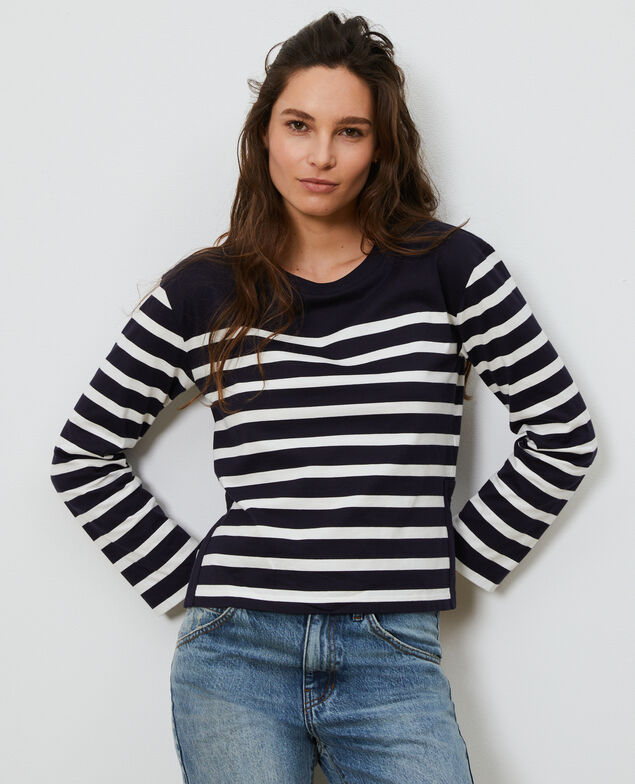 Camiseta rayada de manga larga Stp nightsky cloud