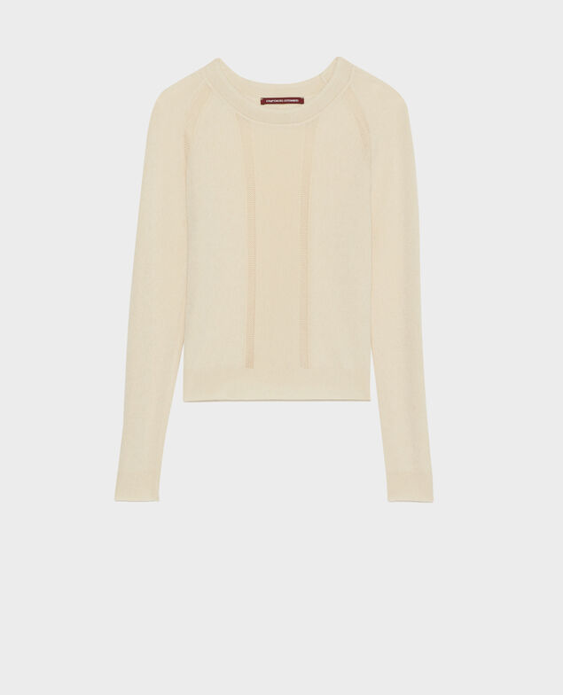 Jersey de seda mezclada 30 natural