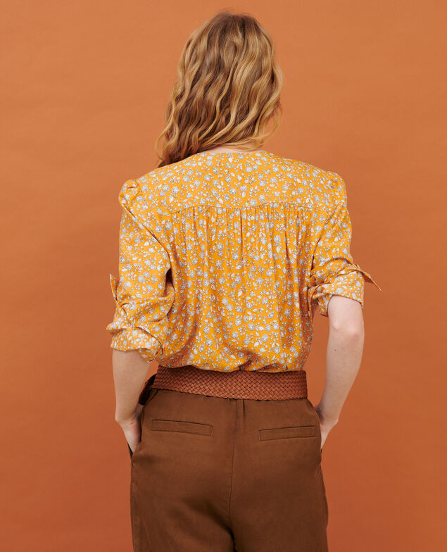 Camisa fluida 96 print orange