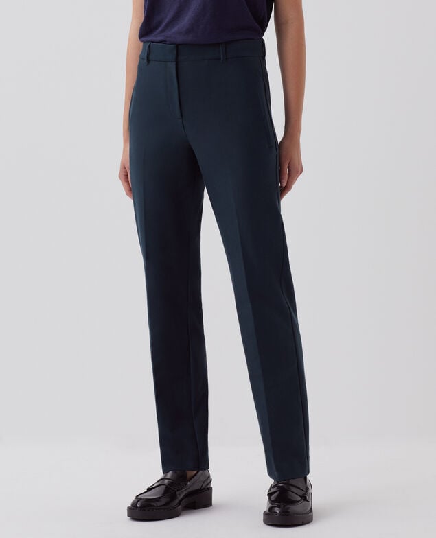COLETTE - Pantalón recto ajustado J690 blueberry