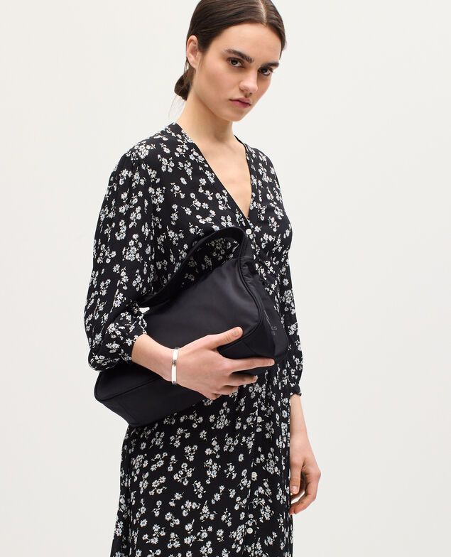Vestido largo fluido K094 daisy black