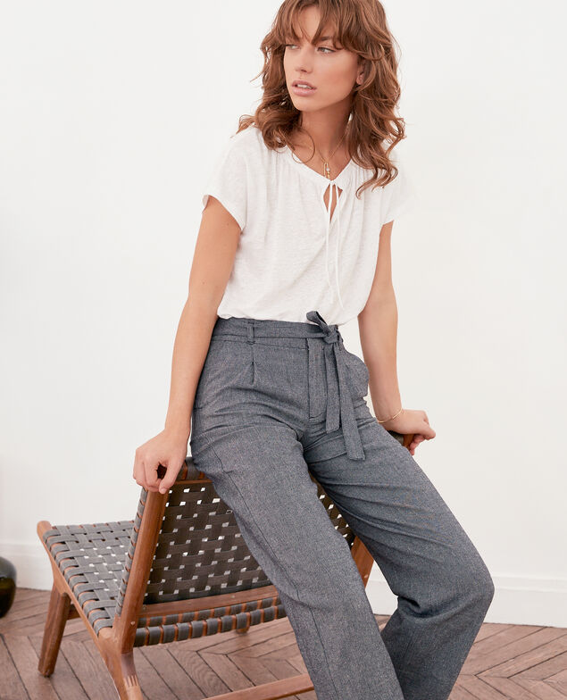 Pantalón corte carrot  Indigo