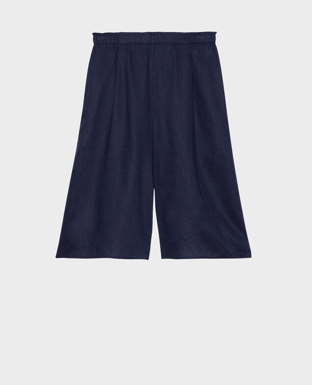 BABETH - Falda-pantalón de lino 68 blue
