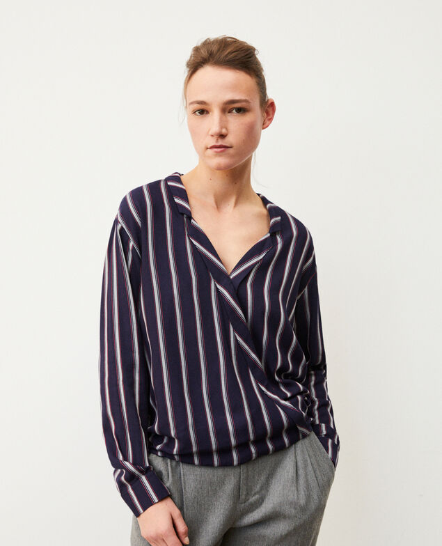 Camisa estilo pijama Azul