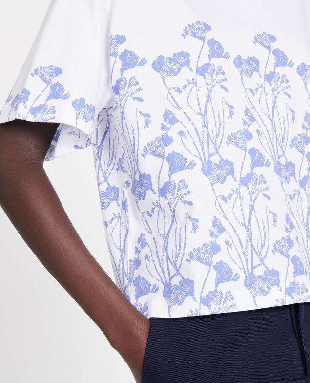 Camiseta de algodón Empreinte gardenia jewel