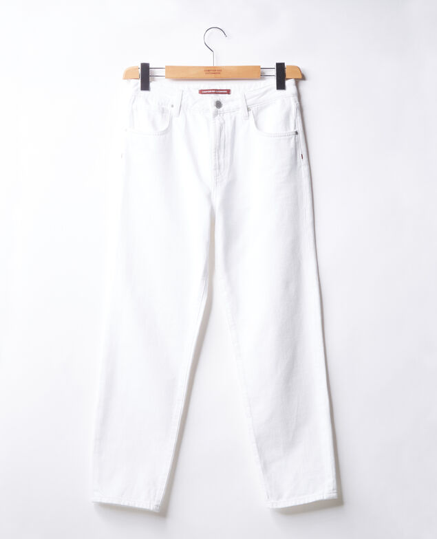 Jeans corte vintage Blanc