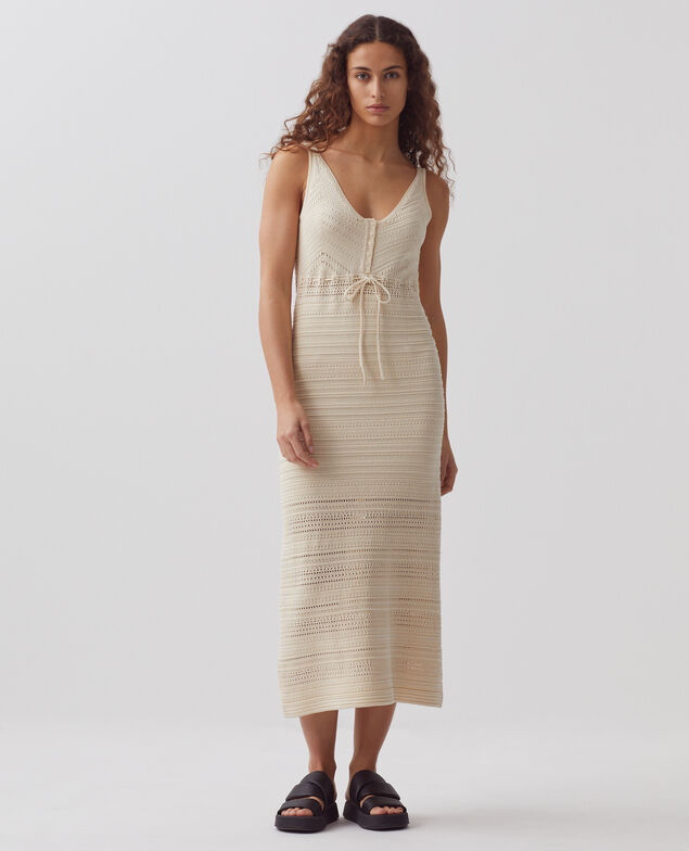 Vestido de crochet de algodón H304 albore