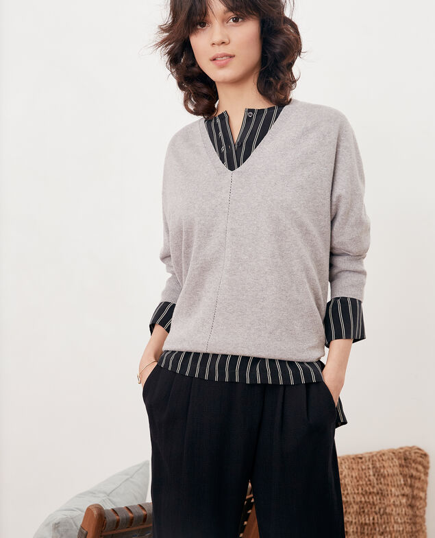 Jersey mangas 3/4 Light grey