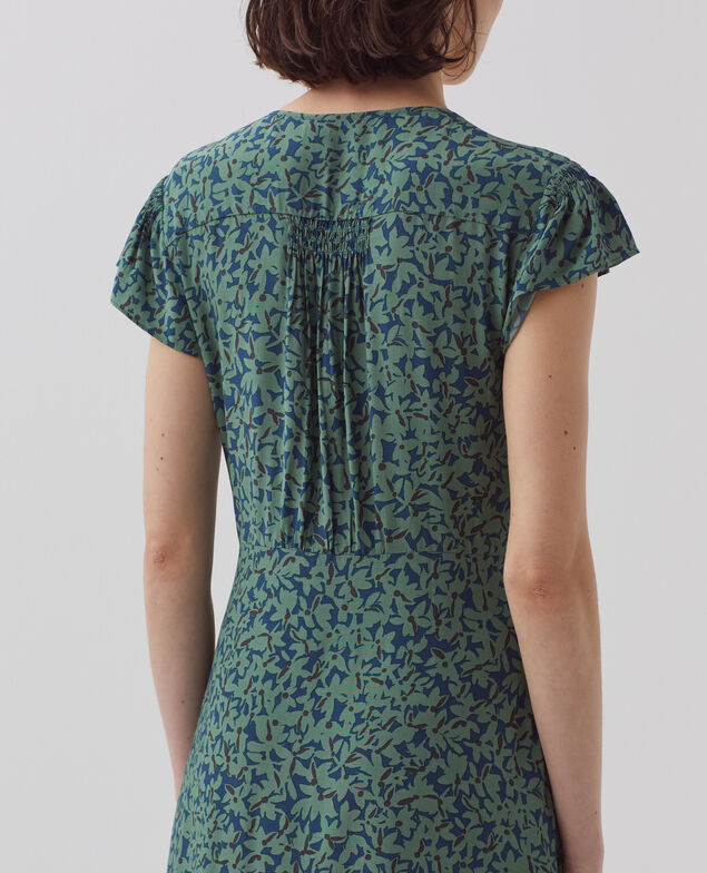 LUDIVINE - Vestido estampado fluido H642 petal majolica