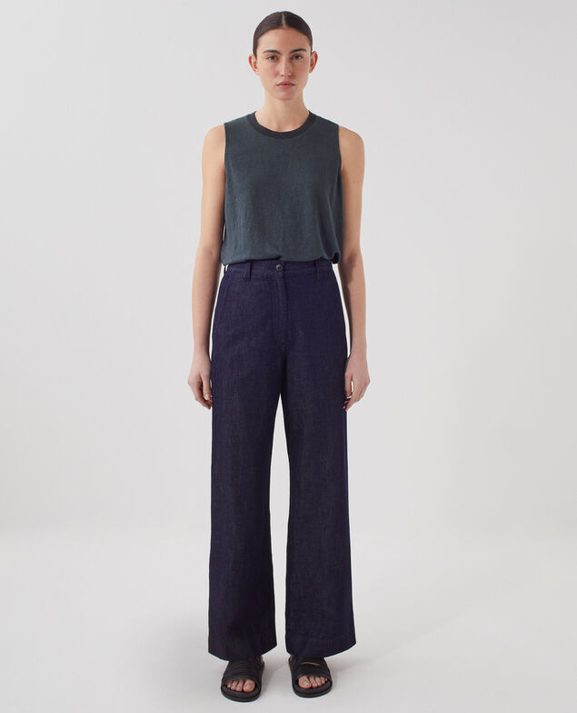 BLANDINE - Pantalón recto H680 rinse