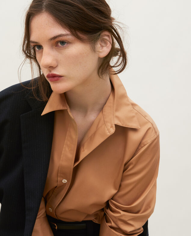 Camisa de hombre de algodón Supima Latte