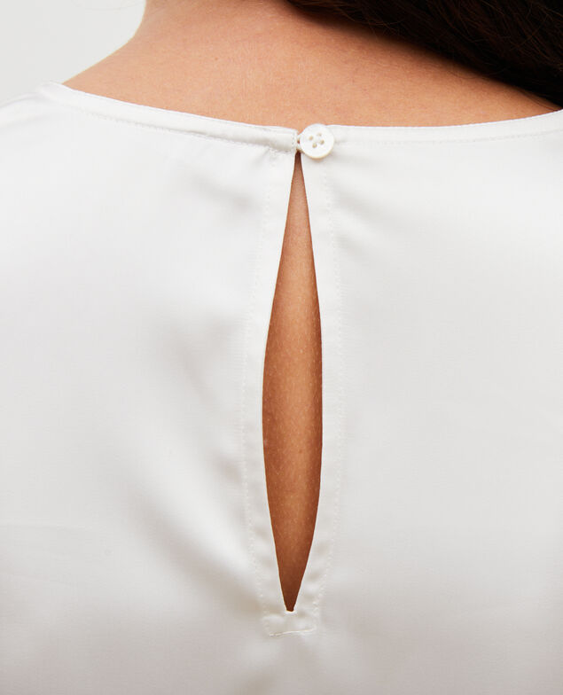 Top de manga larga y cuello de pico Jet stream
