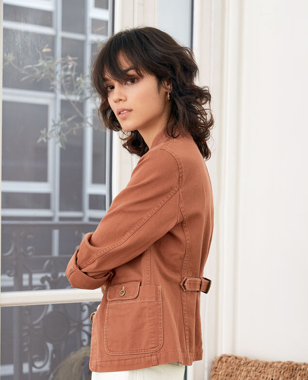 Chaqueta cuello mao Auburn
