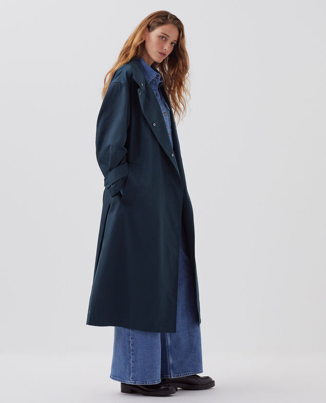 Trench oversize J690 blueberry