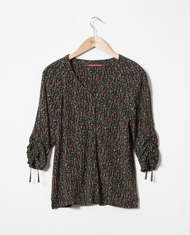 Blusa estampada Daphne noir
