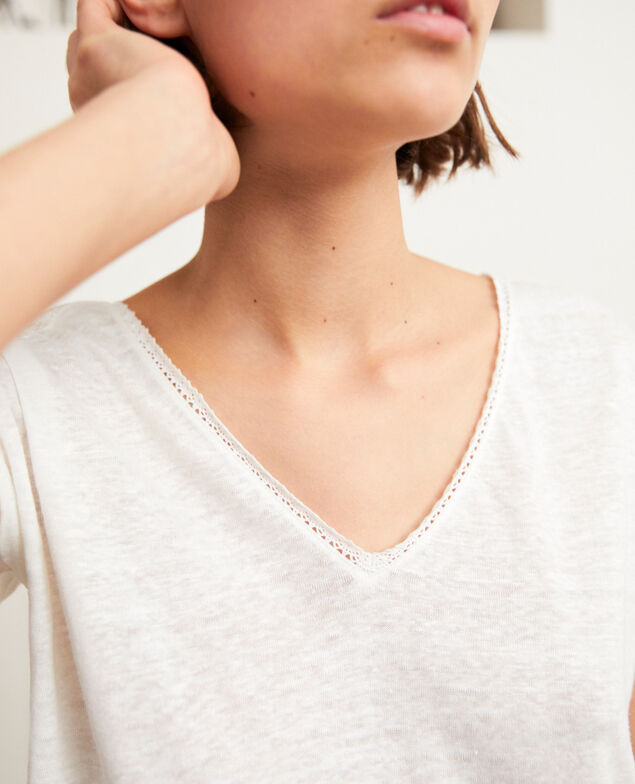 T-shirt en lin Off white