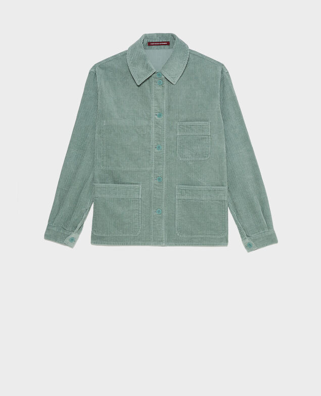  Chaqueta de trabajo de pana Chinois green