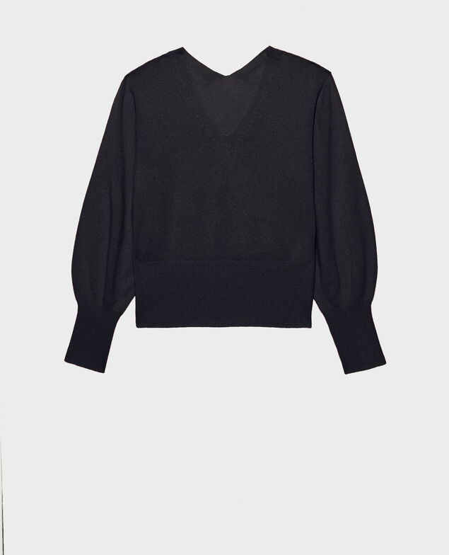 Jersey fino de cachemir 3D con cuello de pico Night sky