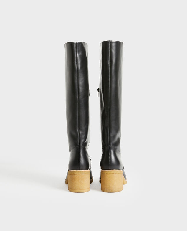Botas de cuero con suela de crepé 4216 black_beauty
