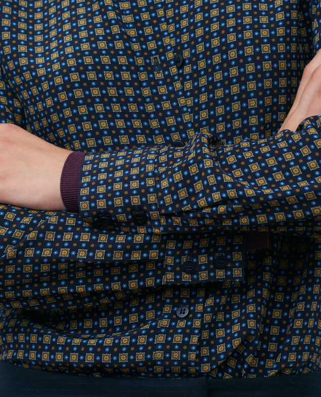 Camisa estampada Cravate green