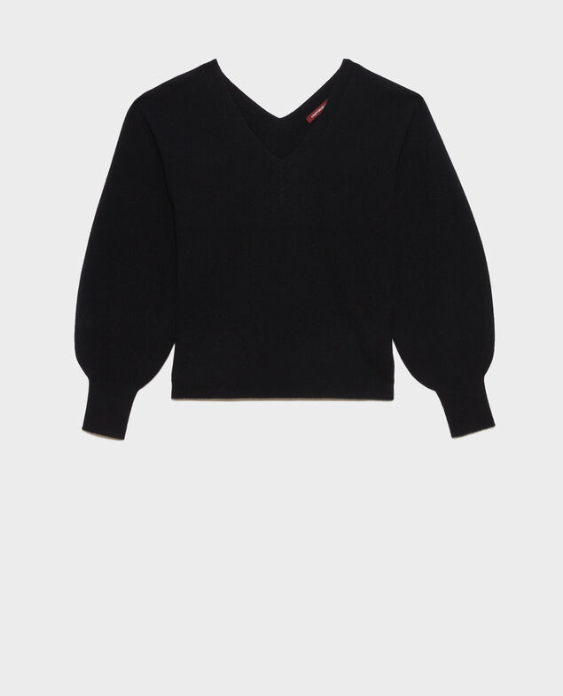 Jersey amplio 3D de cachemir Black beauty