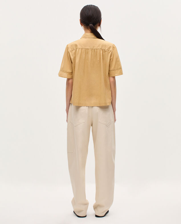 Camisa de gasa de algodón K320 prairie sand