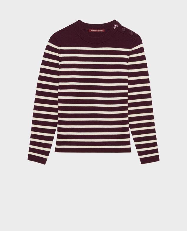 MADDY - Jersey marinero de lana merina Stp prpl jtst