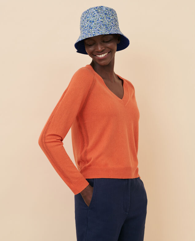 Jersey de seda mezclada 21 light orange