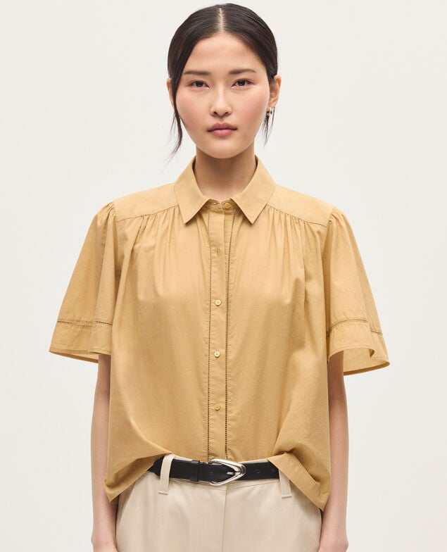 Camisa de gasa de algodón K320 prairie sand