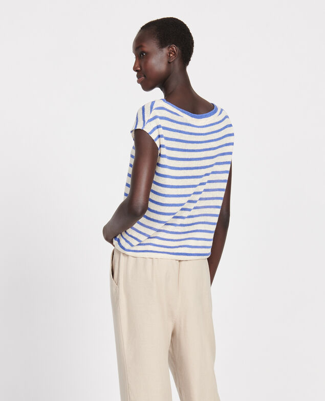 Camiseta de lino con tirantes Str butter amparo