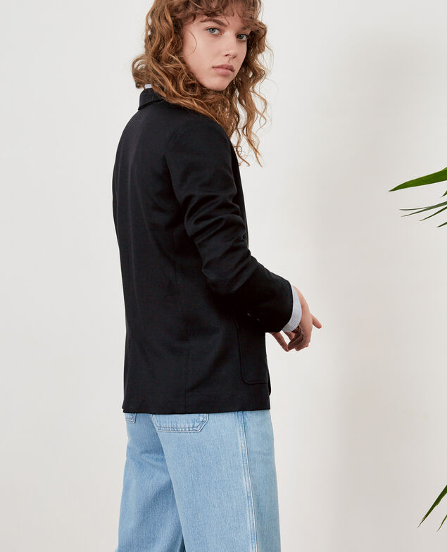 Chaqueta con lana Noir