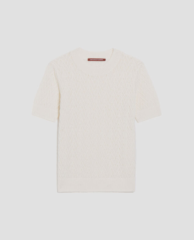 Jersey de lino con manga corta H303 white swan